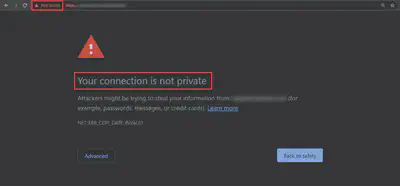 Chrome Warning: Your Connection is not Private